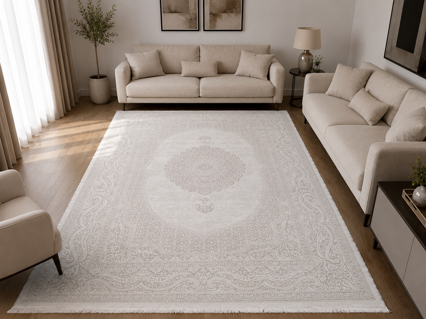 Tepih Mara White